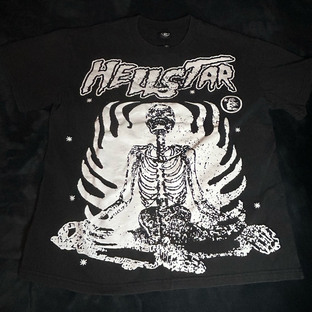 Hellstar Studios Inner Peace Short Sleeve Tee Shirt Black